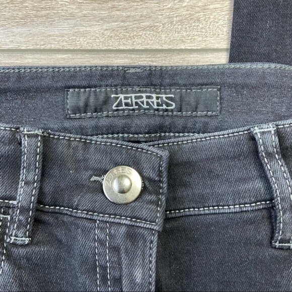 ZERRES Comfort Waistband Beaded Slim Fit Straight Jeans - Picture 9 of 15